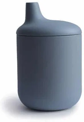 Mushie silikónový hrnček s náustkom - Tradewinds