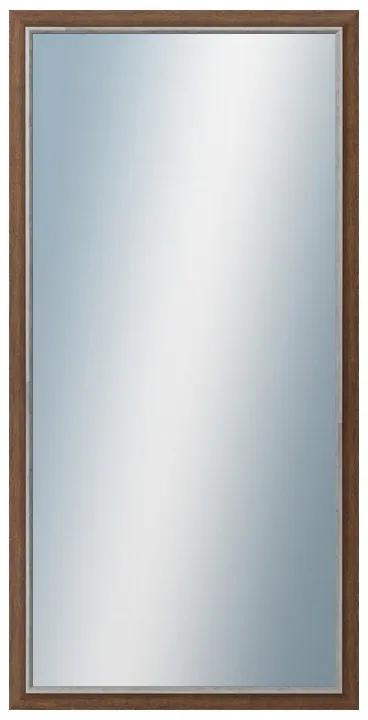 DANTIK - Zrkadlo v rámu, rozmer s rámom 50x100 cm z lišty TAIGA hnedá (3107)