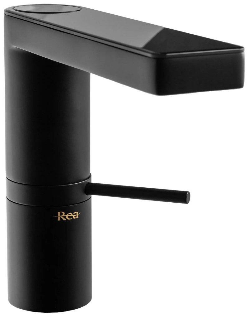 Rea Amar, LCD umývadlová batéria h-145, čierna matná, REA-B2065