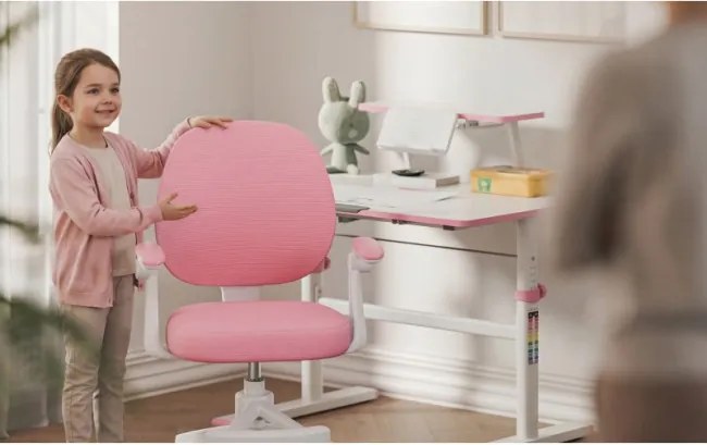 Detská otočná stolička Mark Adler Junior 3.1 Pink