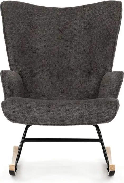 Autronic, AK-373 GREY2, Moderné hojdacie kreslo v elegantnom sivom prevedení