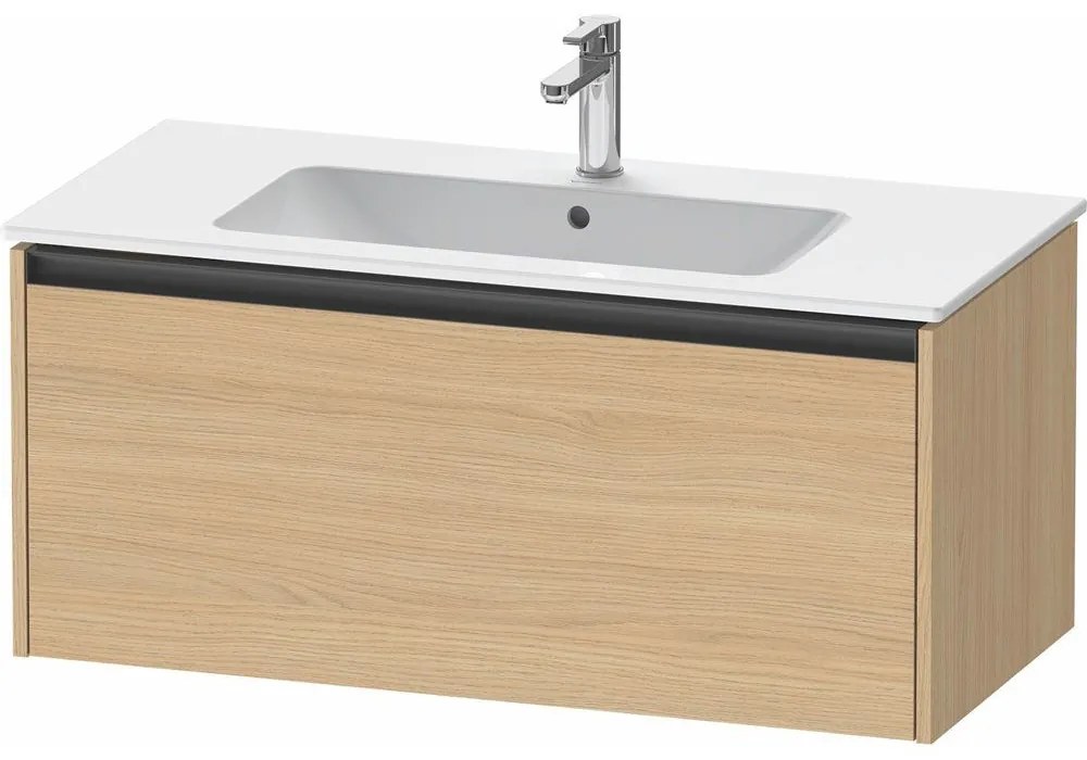 DURAVIT Ketho 2 závesná skrinka pod umývadlo, 1 zásuvka, 1010 x 480 x 440 mm, dub prírodný, K25064030300000