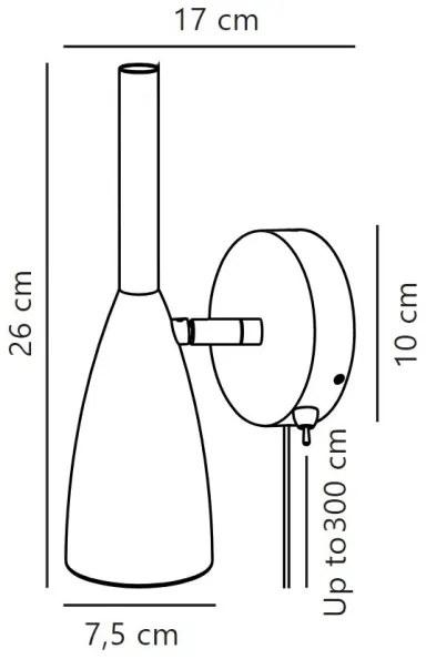 DFTP by Nordlux - Nástenné bodové svietidlo PURE 1xGU10/8W/230V šedá