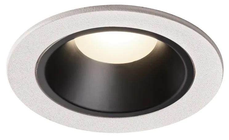 Stropné svietidlo SLV NUMINOS® DL S vnitřní LED zápustné stropné svietidlo biela/čierna 4000 K 20° včetně listových pružin 1003829