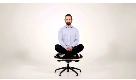 NESEDA Standard pracovná stolička Čierna