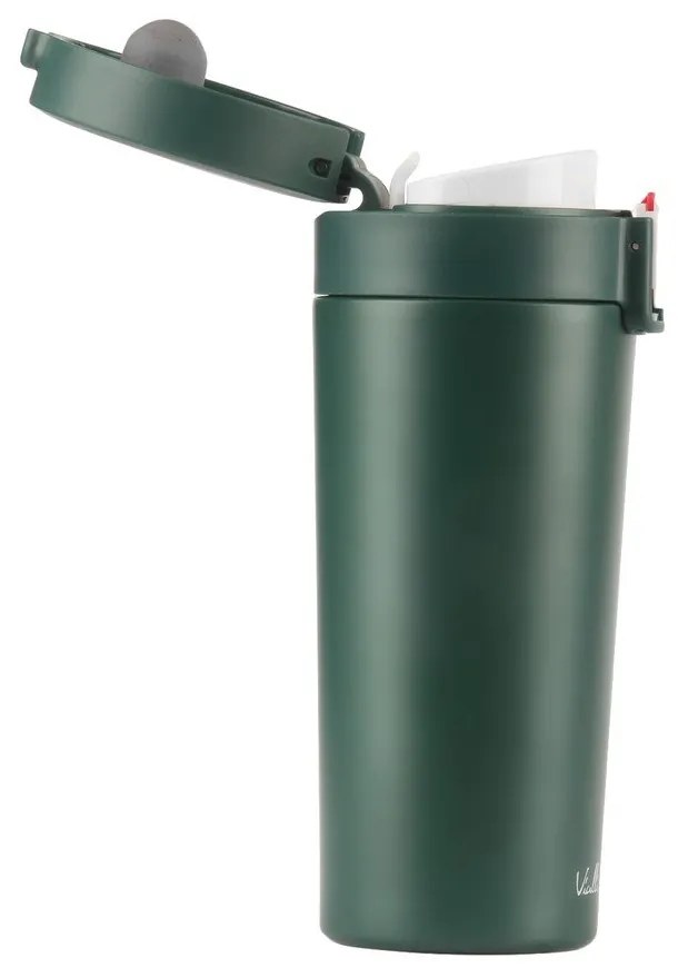 Zelený cestovný termohrnček Vialli Design Fuori, 400 ml