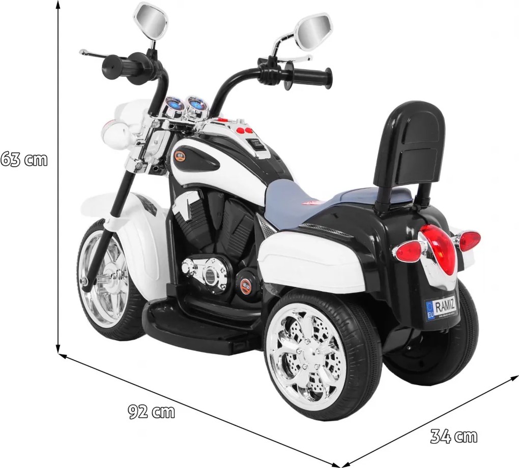 Ramiz Chopper NightBike Biela