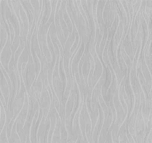 Vliesové tapety, vlnovky sivé, Einfach Schoner 1349920, P+S International, rozmer 10,05 m x 0,53 m