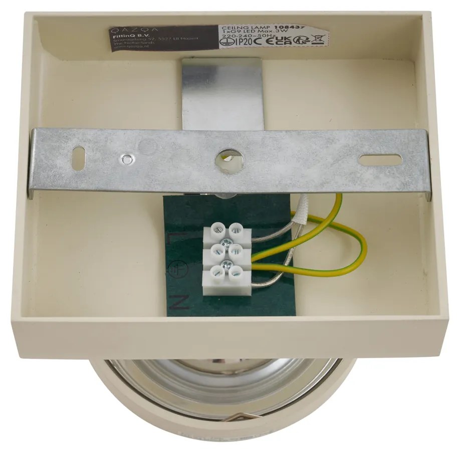 Moderné stropné bodové svetlo béžové G9 okrúhle otočné a sklopné - Go