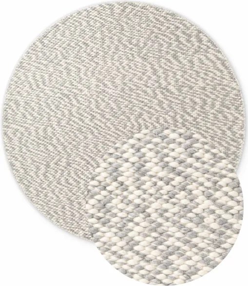 Koberec Elle Decoration Lyon Beans naturálny / krémový / sivý kruh