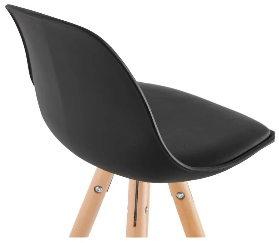 Čierna barová stolička Kokoon Anau, výška 64 cm