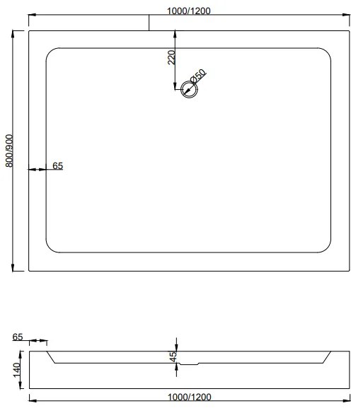 Mexen Apia, sprchový kút s posuvnými dverami 120 (dvere) x 80 (stena) cm, 6mm číre sklo, čierny profil + biela sprchová vanička RIO, 840-120-080-70-00-4510