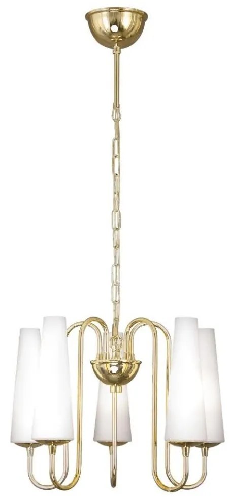 Zuma Line 1127 - Luster na reťazi MAGNUM 5xE14/40W/230V zlatá