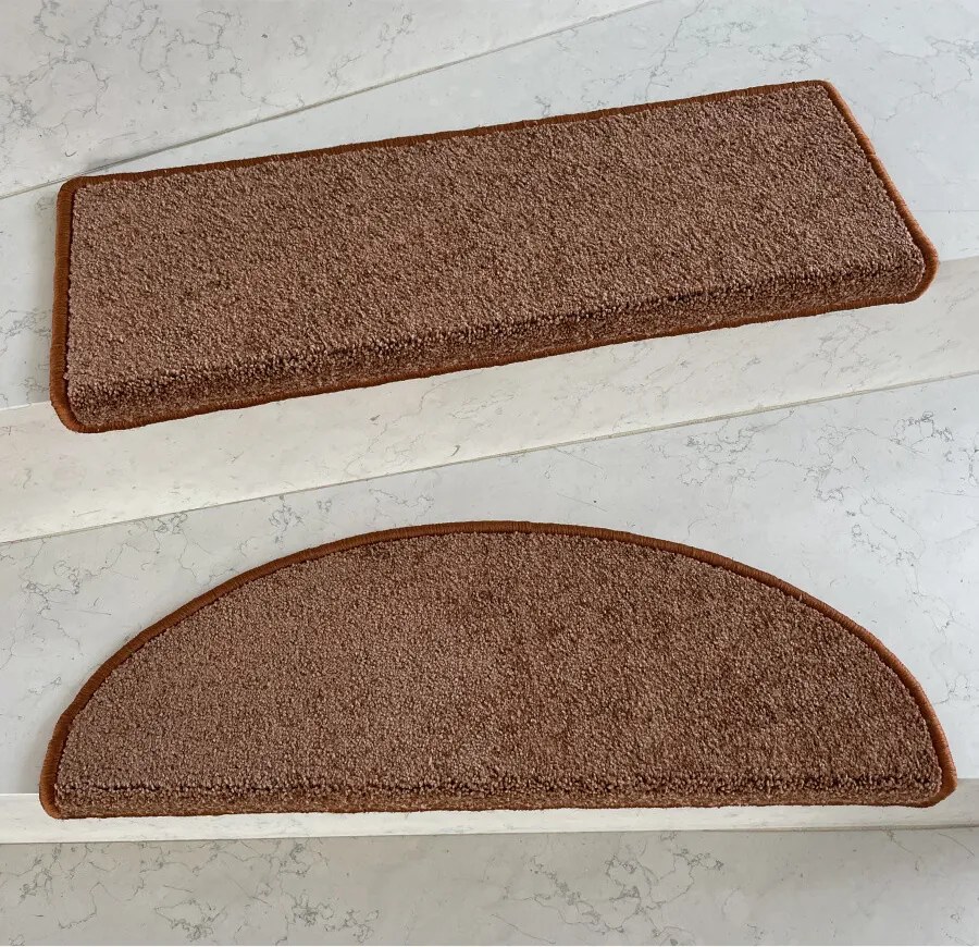 Vopi Nášľapy na schody Capri medený polkruh, samolepiaci - 28x65 polkruh (rozmer vrátane ohybu)