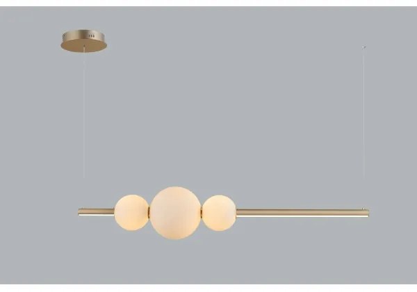 Azzardo AZ4427 - LED Stmievateľný luster na lanku SANDRA LED/48W/230V zlatá