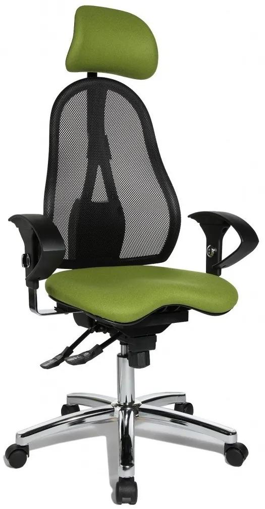 Topstar Topstar - obľúbená kancelárska stolička Sitness 45 - zelená, plast + textil + kov