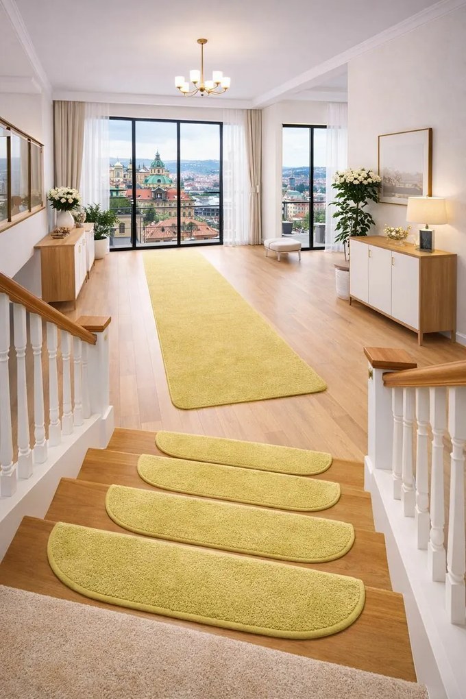 Vopi Nášľapy na schody Eton zelený polkruh, samolepiaci - 24x65 polkruh (rozmer vrátane ohybu)