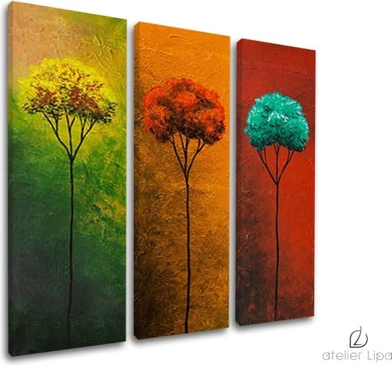 Autorská reprodukcia na plátne STROMY XOBAM021E3