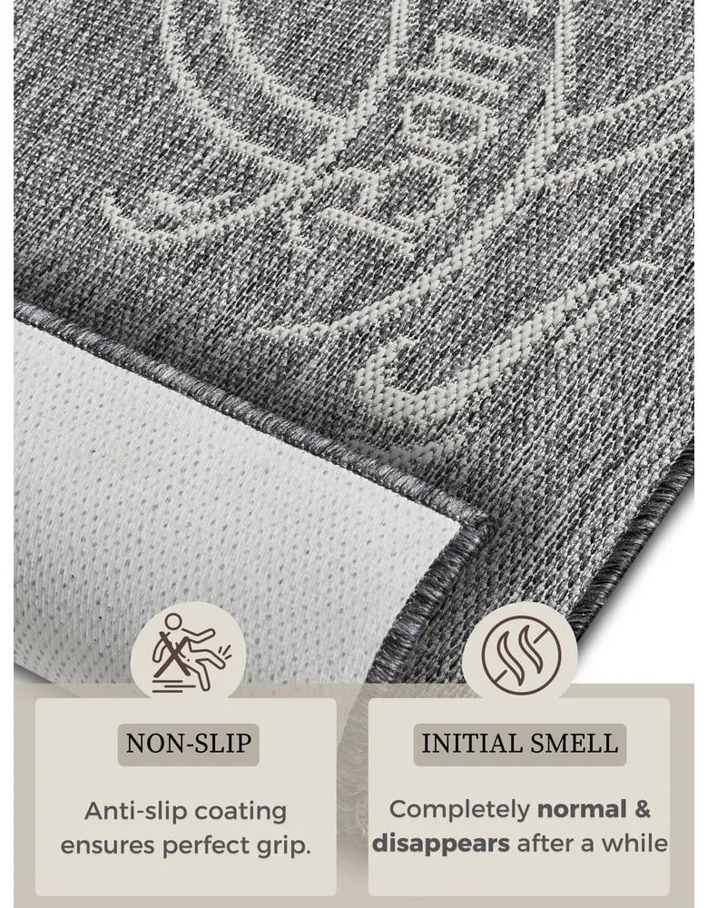 Sivobéžový koberec 92x150 cm Cucina – Hanse Home