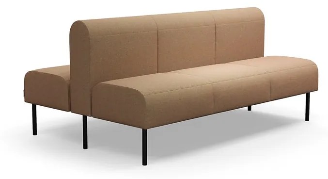 Modulárna pohovka VARIETY, 3 miestna, double, látka Blues CSII, tyrkysová oranžová