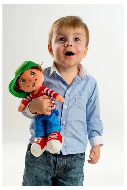 Teddies Bábika chalan Maťko handrová plyš 30cm slovensky hovoriaci na karte 0+