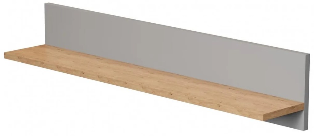 Polica DENVER - šedá