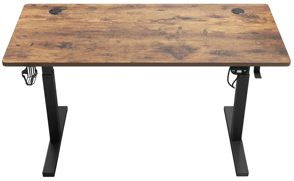 Herný stôl BR01 LOFT s čiernym rámom 140 cm