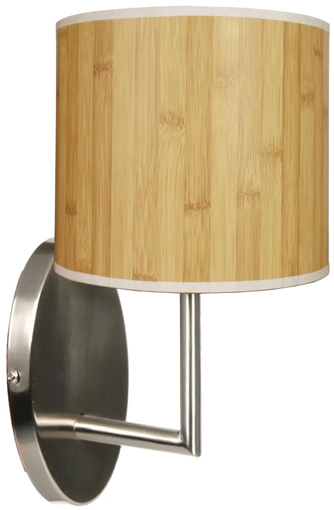CLX Nástenná lampa imitujúca drevo VALLADOLID, 1xE14, 40W, borovica