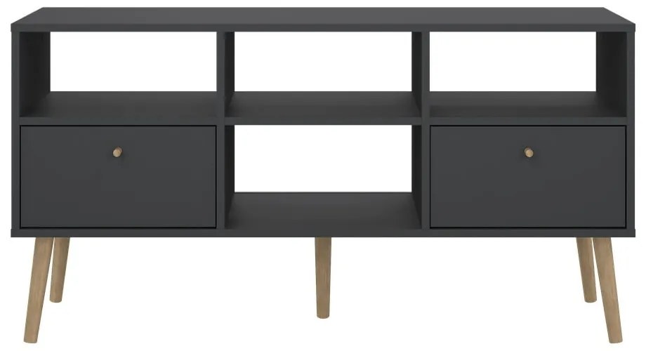 Antracitový TV stolík 117x61 cm Bodo – Tvilum
