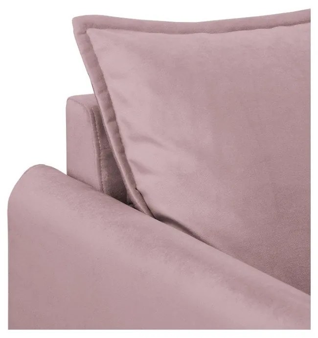 Zamatové kreslo v levanduľovej farbe Juli – Ropez