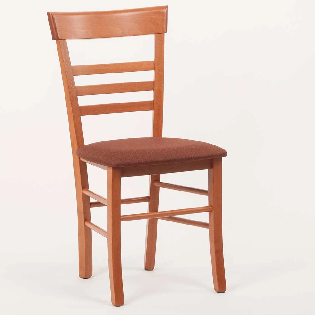 Stima Stolička SIENA s čalúneným sedákom Vyberte odtieň ->: Jelša, Vyberte látku ->: LUX Terracotta 10