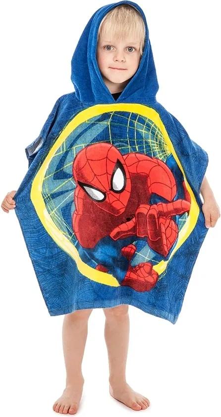 Jerry Fabrics Detské pončo Spiderman, 60 x 120 cm