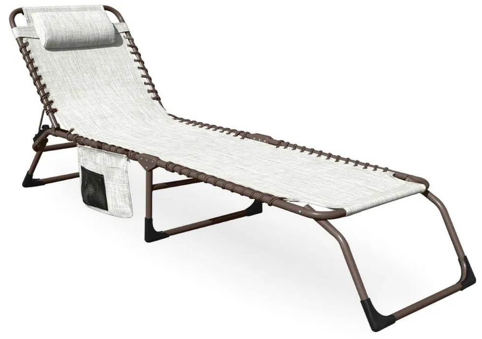 Záhradné ležadlo Gemino, béžová