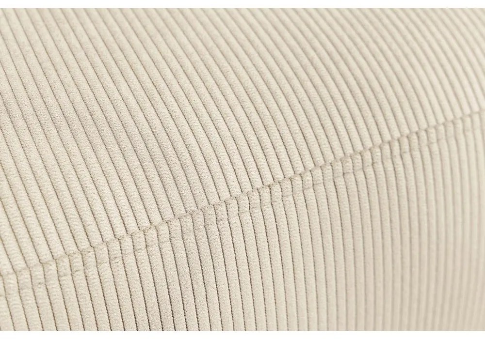 Krémová zamatová rohová pohovka Enjoy – Bobochic Paris