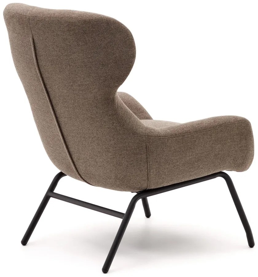 Hnedé kreslo Belina – Kave Home