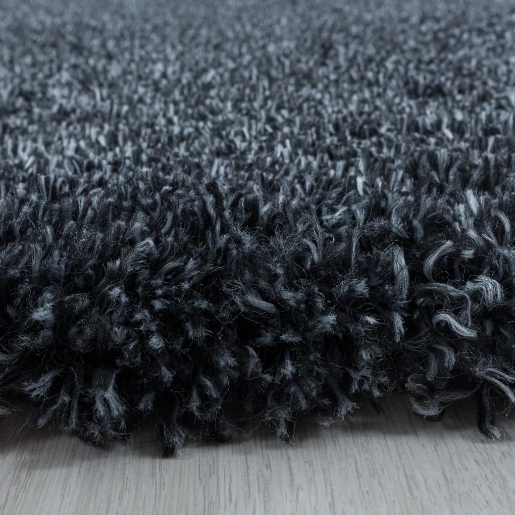 Ayyildiz koberce Kusový koberec Fluffy Shaggy 3500 anthrazit kruh - 200x200 (priemer) kruh cm