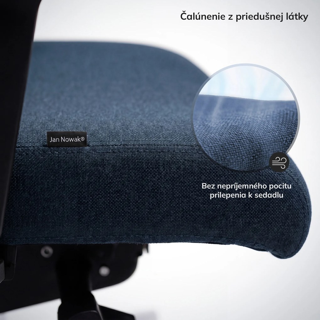 Ergonomická kancelárska stolička tmavomodrá VECTOR