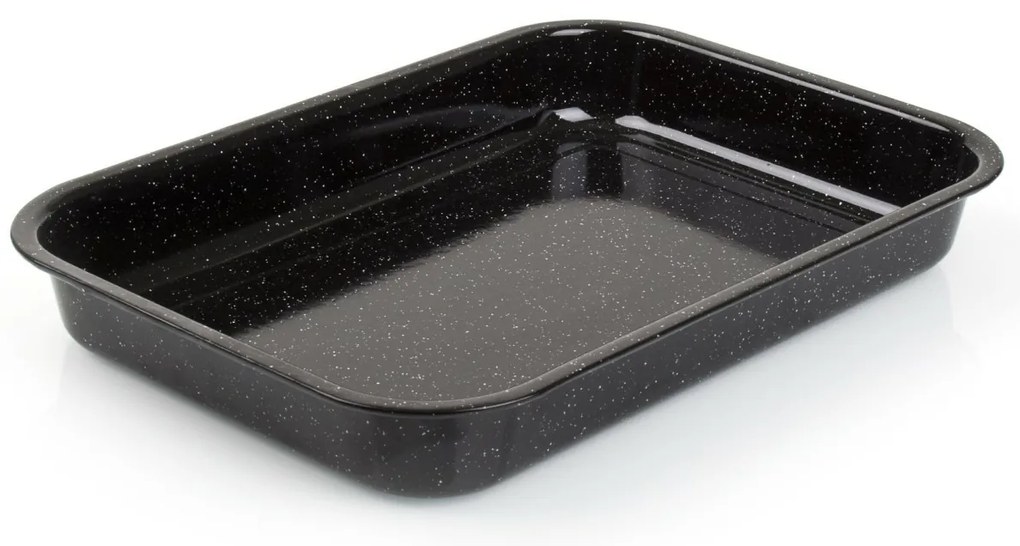 Banquet Pekáč smaltovaný CULINARIA Black 42 x 29 x 6 cm, L