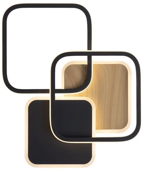 Leuchten Direkt 14117-78 - LED Stropné svietidlo SEVENT LED/36W/230V čierna/hnedá