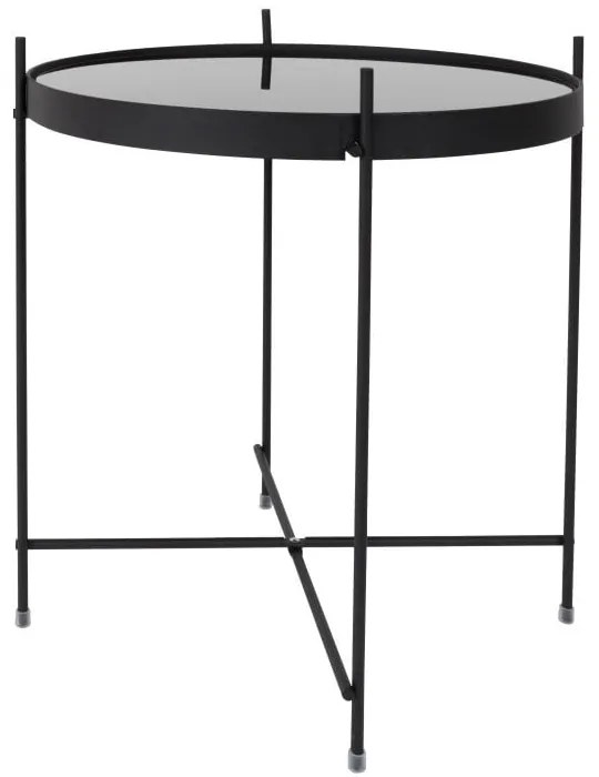 Čierny odkladací stolík Zuiver Cupid