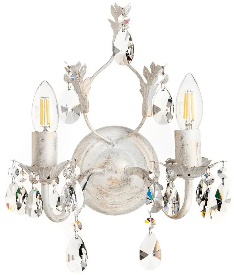 ONLI - Nástenné svietidlo TERESA 2xE14/6W/230V biela