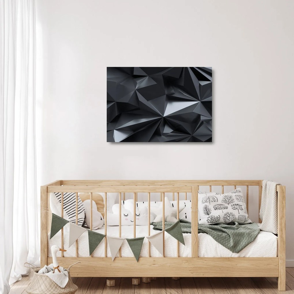 Sklenený obraz - Geometrická abstrakcia (70x50 cm)