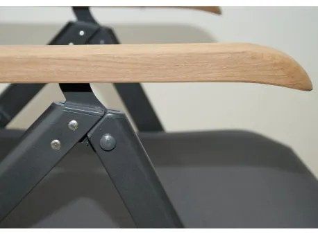 Doppler CONCEPT teak - záhradné polohovacie kreslo