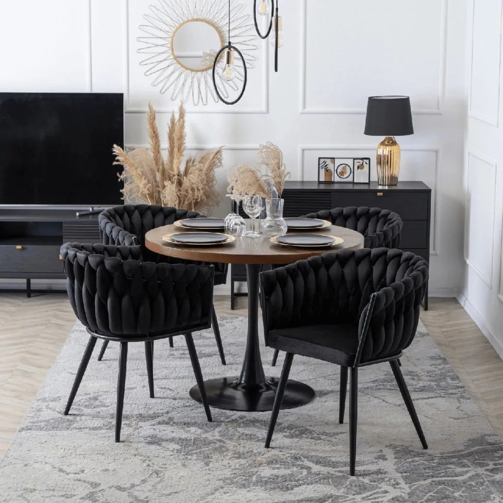 PROXIMA.store - Čalúnená jedálenska stolička ELENA FARBA: zelená