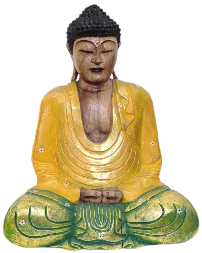 Buddha zlatý 3 50 cm