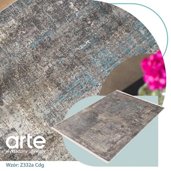 Koberec Split Z332A krémový / tmavosivý