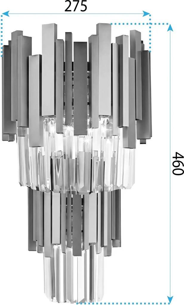 Toolight Toolight, nástenné svietidlo 2xE14, 312356, zlatá, OSW-04413
