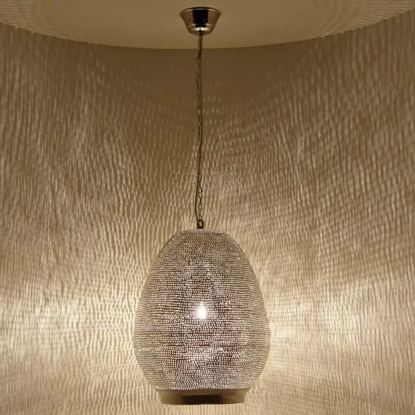 Luxusná strieborná lampa Maskatta