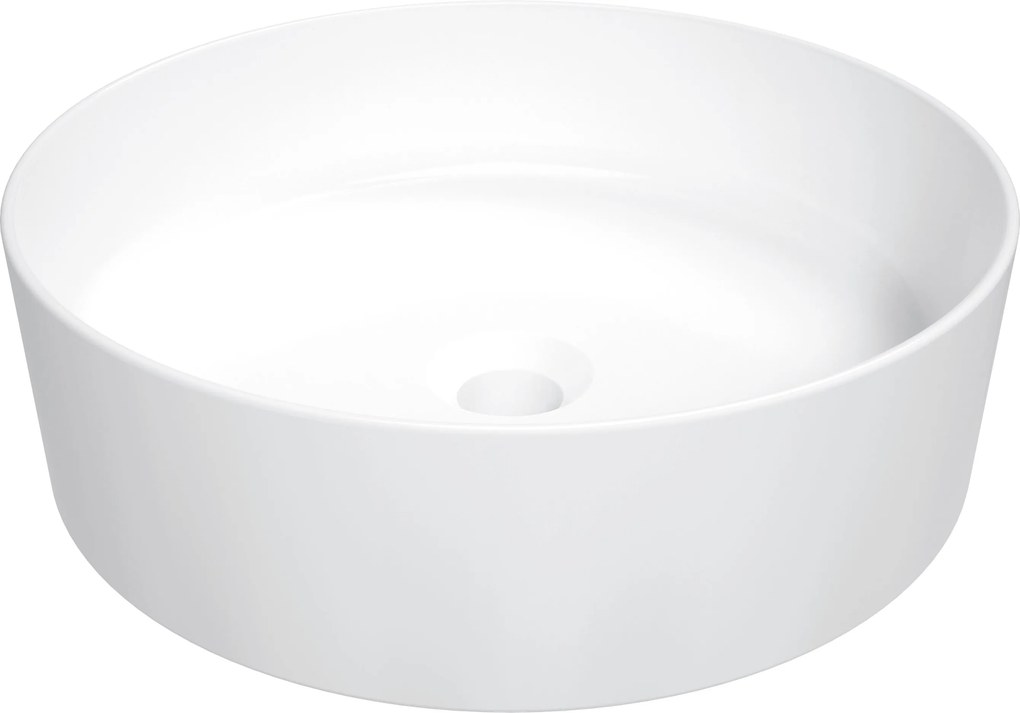 Deante Umývadlo na dosku Round ø40 cm - CGR 6U4S, keramika