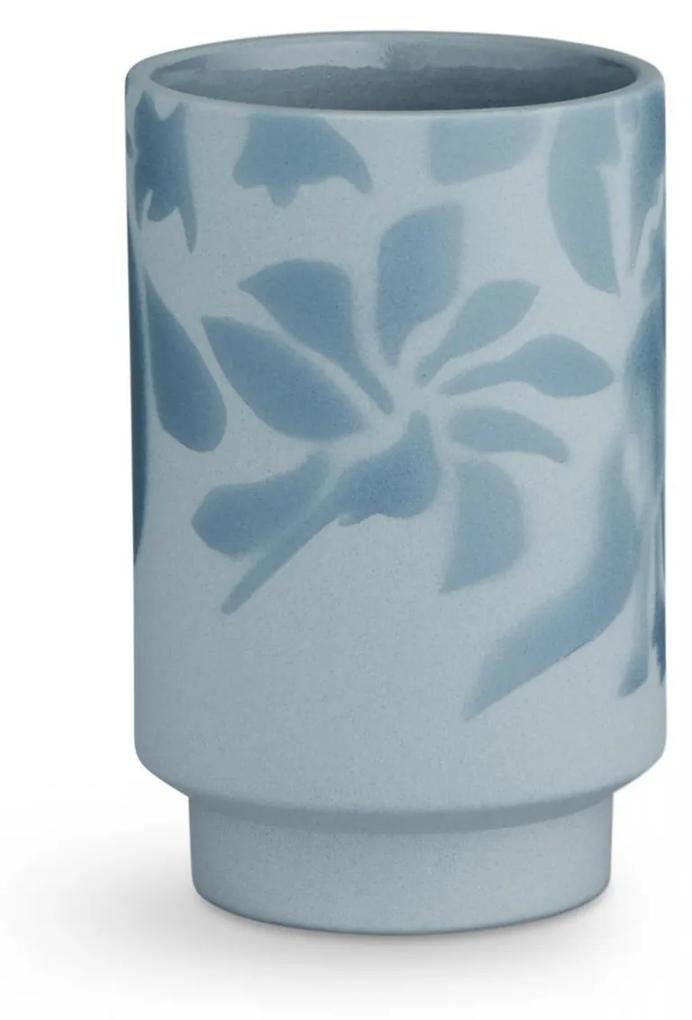 KÄHLER Keramická váza Kabell Dusty Blue 12,5 cm